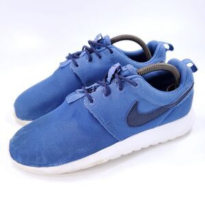 Nike Roshe One Athletic Lace Up Shoe Youth Boys Size 7 599728-420 Blue White